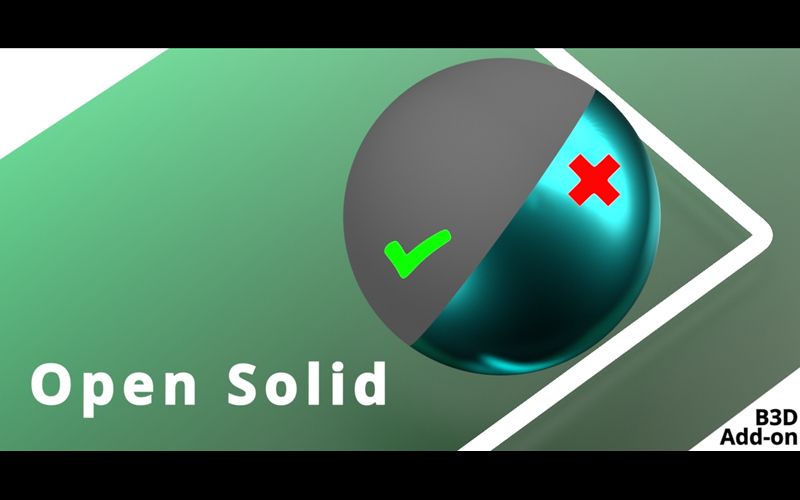 【Blender插件】Open Solid V1 以纯色方式快速预览模型