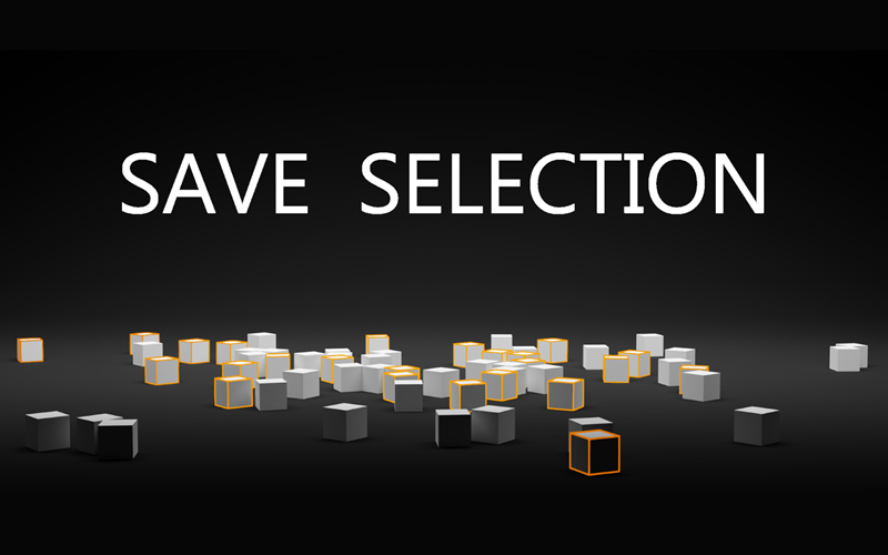 【Blender插件】Save Selection V2.0 保存当前选择顶点面边对象复用