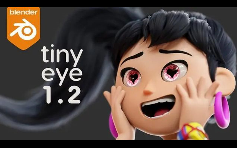 【Blender预设】Tiny Eye V1.2 三维立体眼睛眼球程序化资产