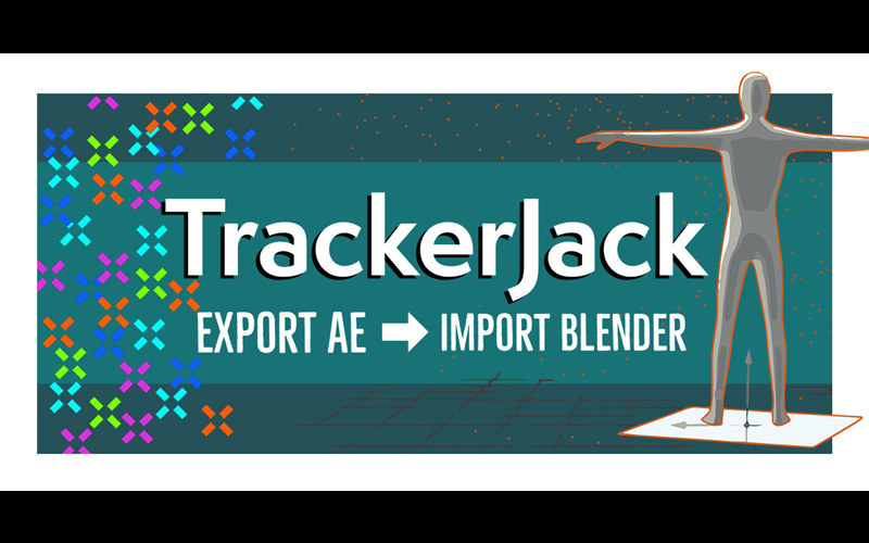 【Blender插件】TrackerJack 1.02 导入AE相机静态Tracker追踪素材