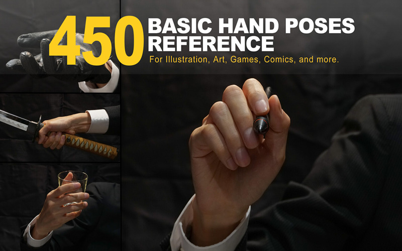 450张手部姿势手指手掌手腕动作参考图片